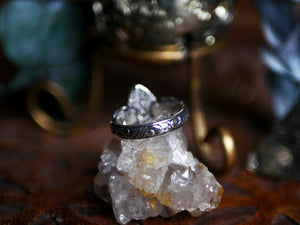 Réservée Damian - Bague Labradorite & Feuilles - Argent 925