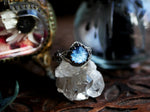 Charger l&#39;image dans la galerie, RÉSERVÉE HÉLÈNE - Bague Nacre &amp; Feuilles - Argent 925
