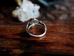 Charger l&#39;image dans la galerie, RÉSERVÉE HÉLÈNE - Bague Nacre &amp; Feuilles - Argent 925
