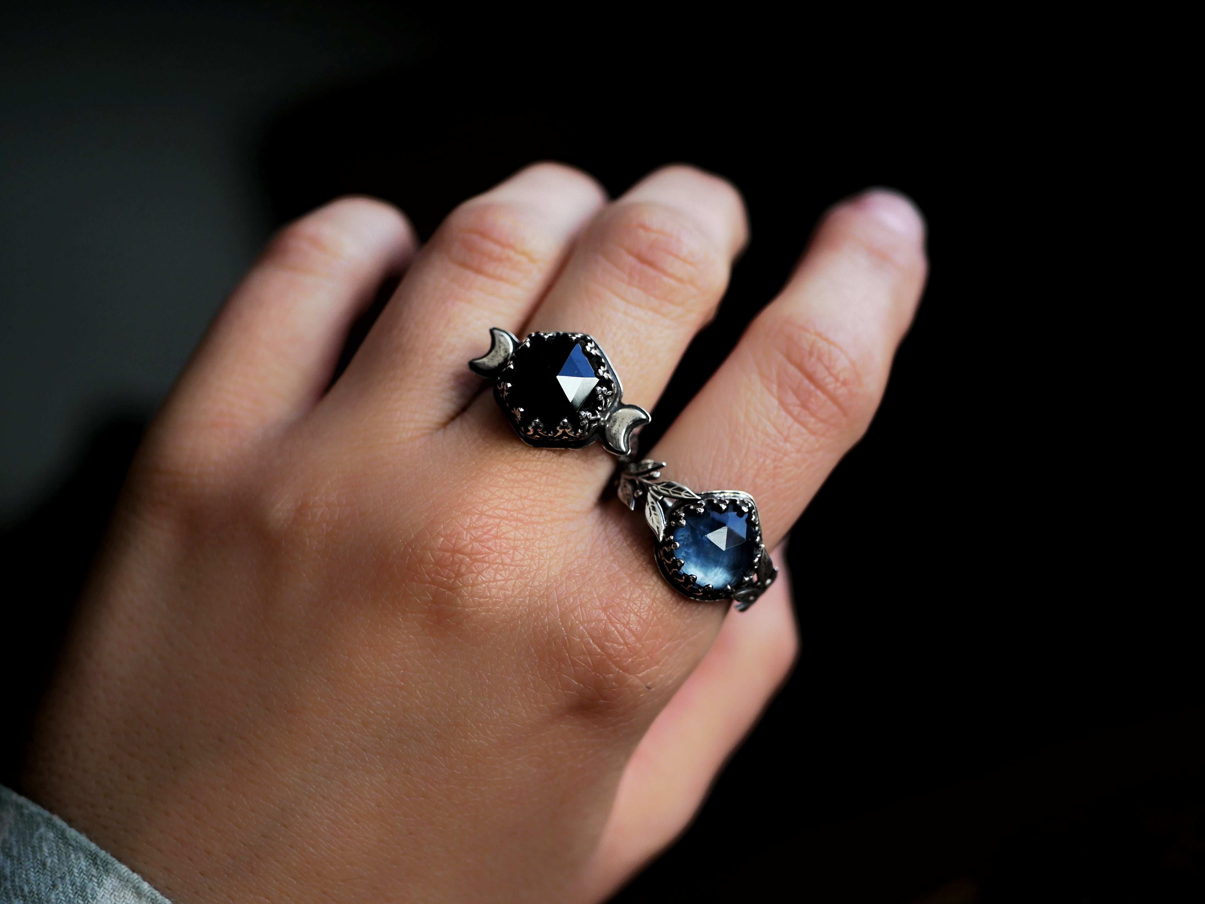 RÉSERVÉE HÉLÈNE - Bague Nacre & Feuilles - Argent 925