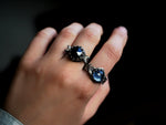Charger l&#39;image dans la galerie, RÉSERVÉE HÉLÈNE - Bague Nacre &amp; Feuilles - Argent 925
