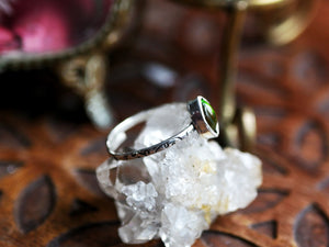 RÉSERVÉE LARA - Bague Opale Noire - Argent 925