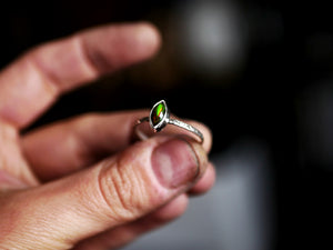 RÉSERVÉE LARA - Bague Opale Noire - Argent 925