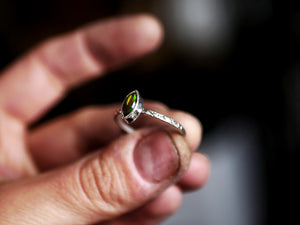 RÉSERVÉE LARA - Bague Opale Noire - Argent 925