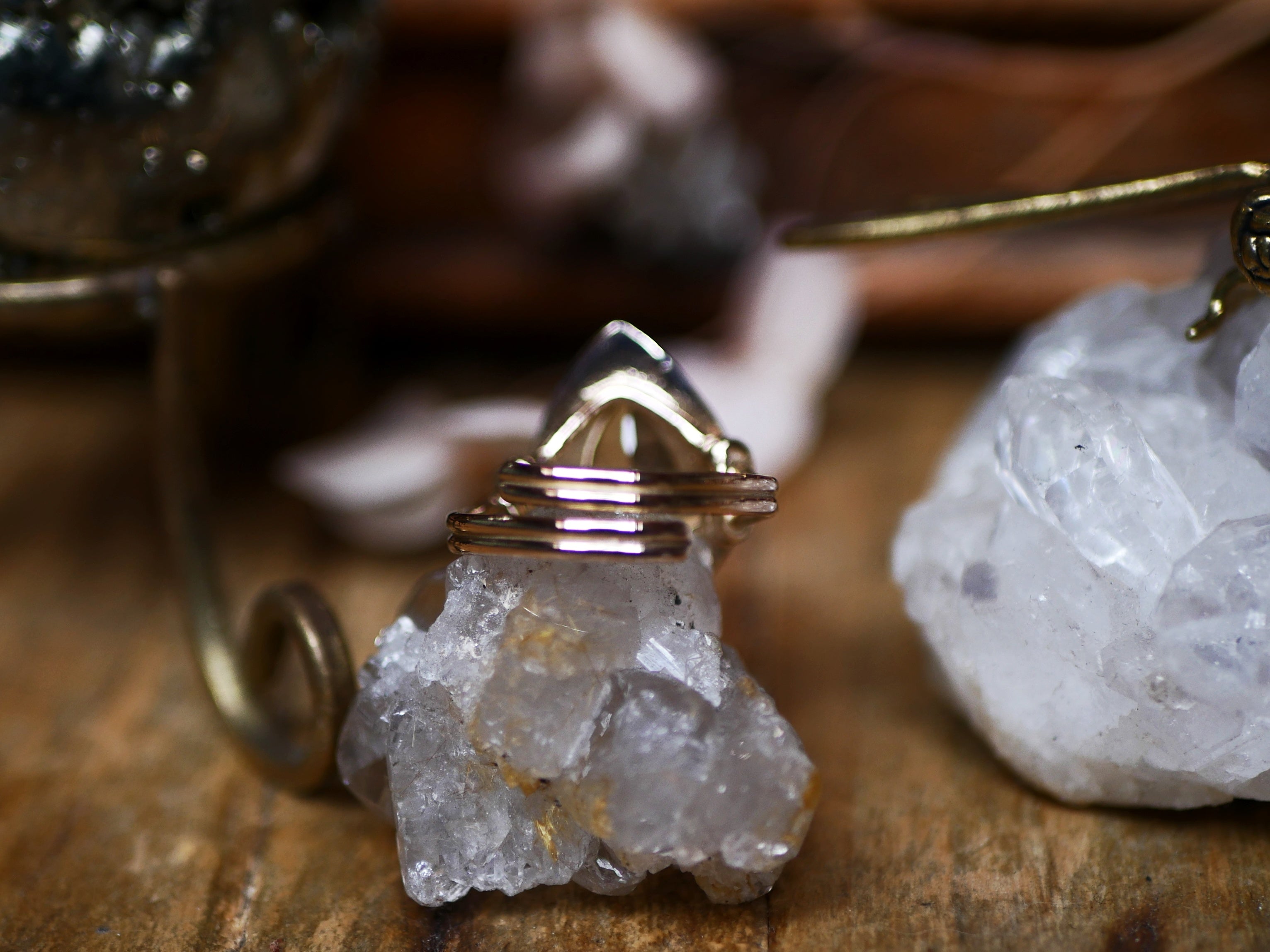 Réservé Eve - Bague Quartz Citron - Vermeil