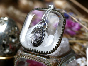 Collier Diamant d'Herkimer brut - Argent 925