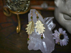 Boucles d'oreilles Feuilles III - Laiton