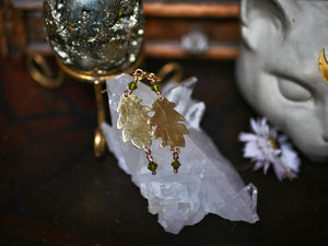 Boucles d'oreilles Feuilles III - Laiton