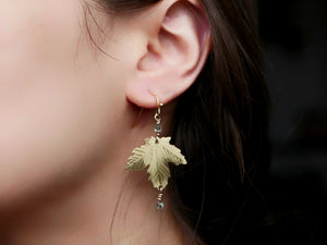 Boucles d'oreilles Feuilles IV - Laiton