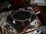 Charger l&#39;image dans la galerie, Bracelet &quot;Wonderland&quot; I - Grenat Rouge - Argent 925
