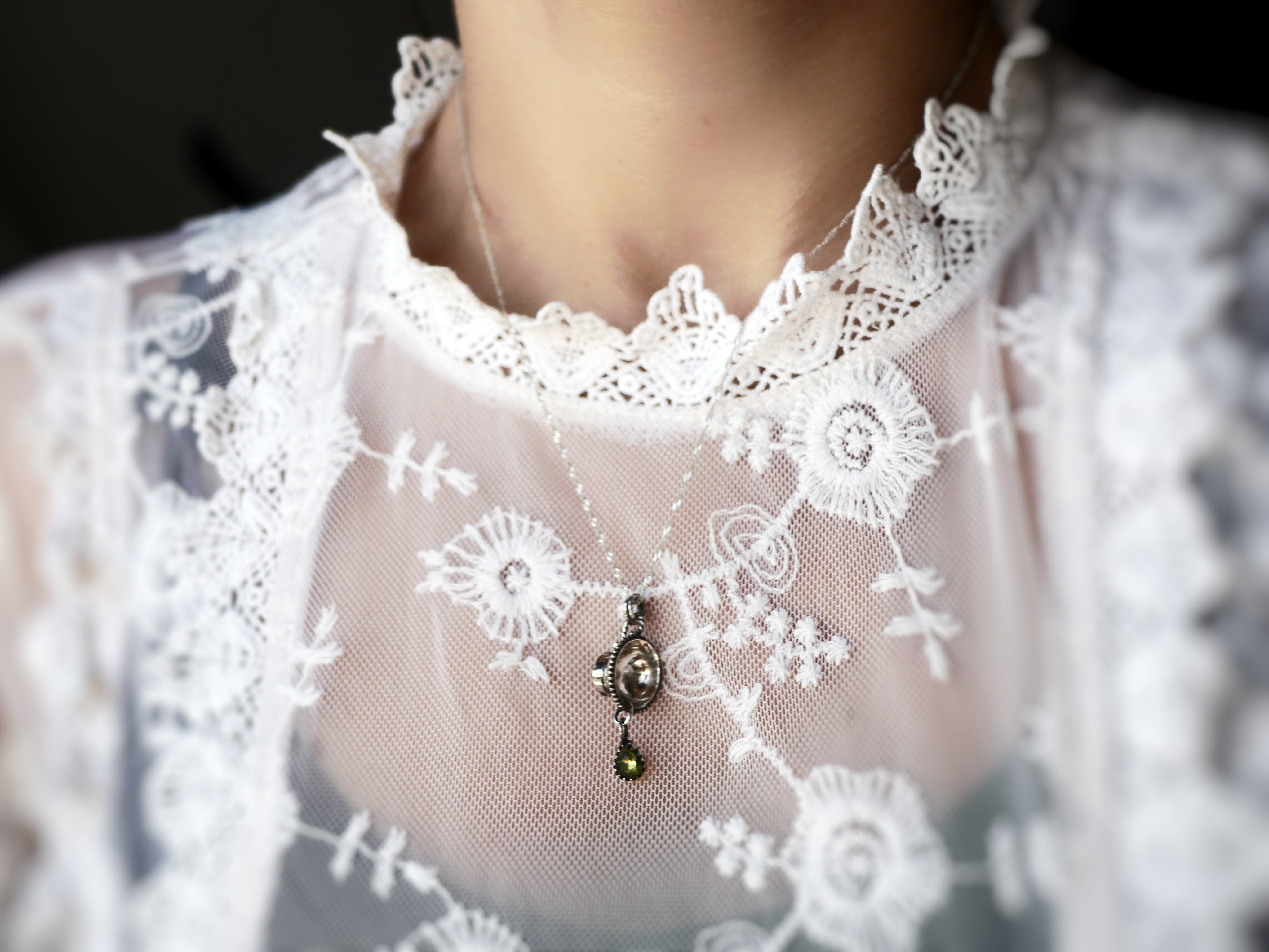 Collier "Wonderland" VIII - Péridot - Argent 925