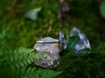 Charger l&#39;image dans la galerie, Bague &quot;Forêt Enchantée&quot; III - Quartz Chaman (Lodolite) - Argent 925
