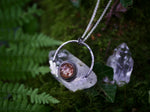 Charger l&#39;image dans la galerie, Collier &quot;Forêt Enchantée&quot; I - Quartz chaman (Lodolite) - Argent 925
