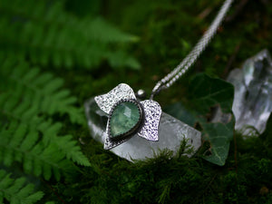 Collier "Forêt Enchantée" XII - Tanzurine - Argent 925