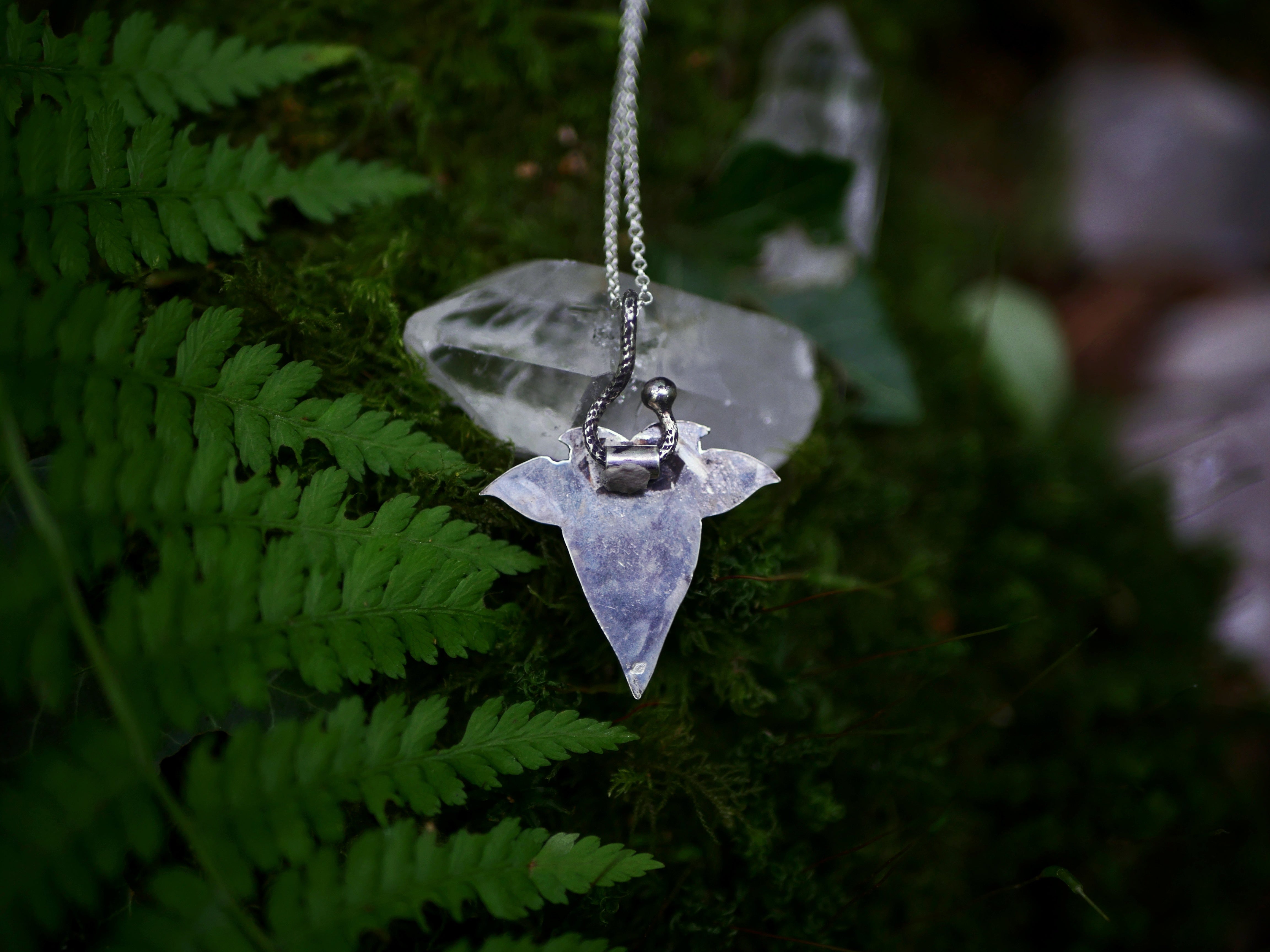 Collier "Forêt Enchantée" VI - Fluorine - Argent 925