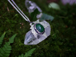 Collier "Forêt Enchantée" VII - Aventurine - Argent 925