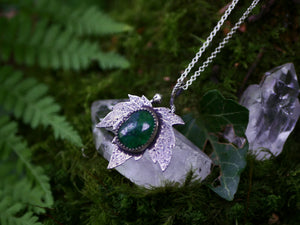 Collier "Forêt Enchantée" VII - Aventurine - Argent 925