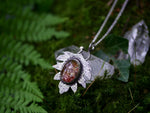 Charger l&#39;image dans la galerie, Collier &quot;Forêt Enchantée&quot; IX - Quartz Chaman (Lodolite) - Argent 925
