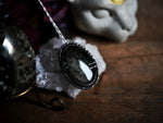 Charger l&#39;image dans la galerie, Talisman de Protection, Force &amp; Ancrage - Obsidienne dorée - Argent 925
