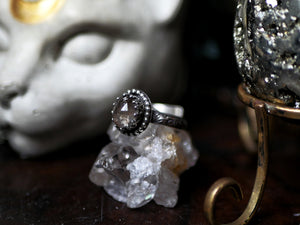 Bague réglable Diamant d'Herkimer VI - Argent 925