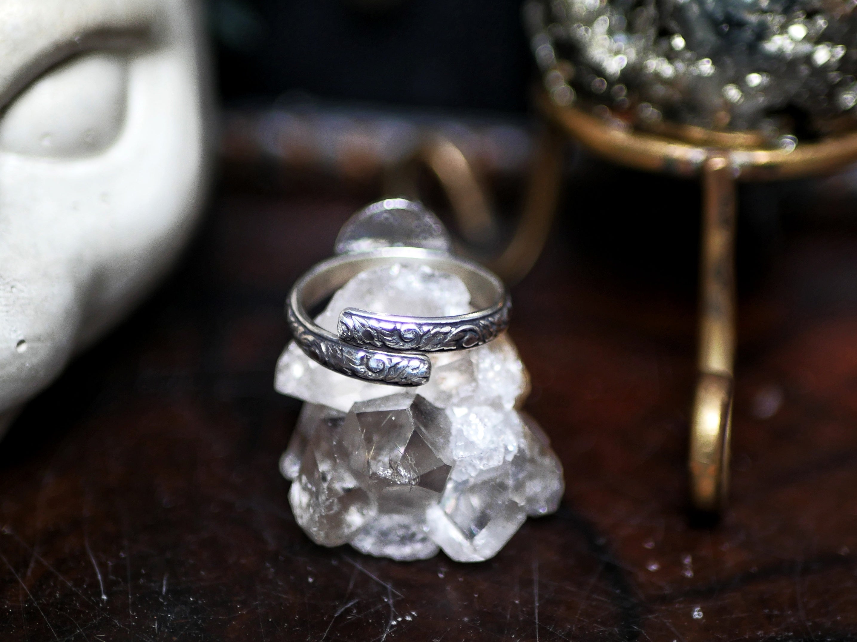 Bague réglable Diamant d'Herkimer VI - Argent 925