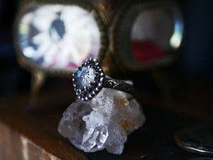 Bague réglable Étoile de Feu - Quartz - Argent 925