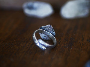 Bague réglable Étoile de Feu - Quartz - Argent 925