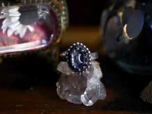 Réservée - Bague réglable Lune II - Quartz - Argent 925