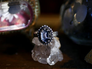Réservée - Bague réglable Lune II - Quartz - Argent 925