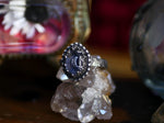 Charger l&#39;image dans la galerie, Réservée - Bague réglable Lune II - Quartz - Argent 925
