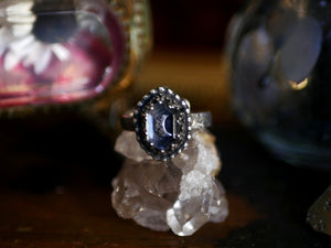 Réservée - Bague réglable Lune II - Quartz - Argent 925