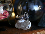 Charger l&#39;image dans la galerie, Réservée - Bague réglable Lune II - Quartz - Argent 925
