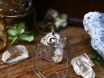 Charger l&#39;image dans la galerie, Réservé Camille S. - Collier Lune - Pépite d&#39;argent 925 &amp; Laiton
