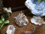 Charger l&#39;image dans la galerie, Réservé Camille S. - Collier Lune - Pépite d&#39;argent 925 &amp; Laiton
