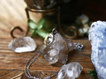 Charger l&#39;image dans la galerie, Réservé Camille S. - Collier Lune - Pépite d&#39;argent 925 &amp; Laiton
