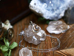 Charger l&#39;image dans la galerie, Réservé Camille S. - Collier Lune - Pépite d&#39;argent 925 &amp; Laiton
