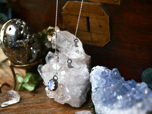 Collier Pampilles Lune - Pierre de Lune - Argent 925