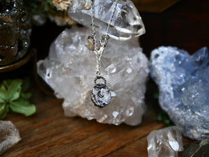 Collier Pampilles Lune - Pierre de Lune - Argent 925
