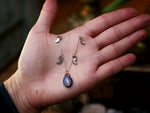 Charger l&#39;image dans la galerie, Collier Pampilles Lune - Pierre de Lune - Argent 925
