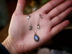 Charger l&#39;image dans la galerie, Collier Pampilles Lune - Pierre de Lune - Argent 925
