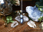 Charger l&#39;image dans la galerie, Collier Déesse Lunaire - Pierre de Lune - Argent 925
