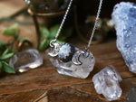 Charger l&#39;image dans la galerie, Collier Triple Lune - Pierre de Lune - Argent 925

