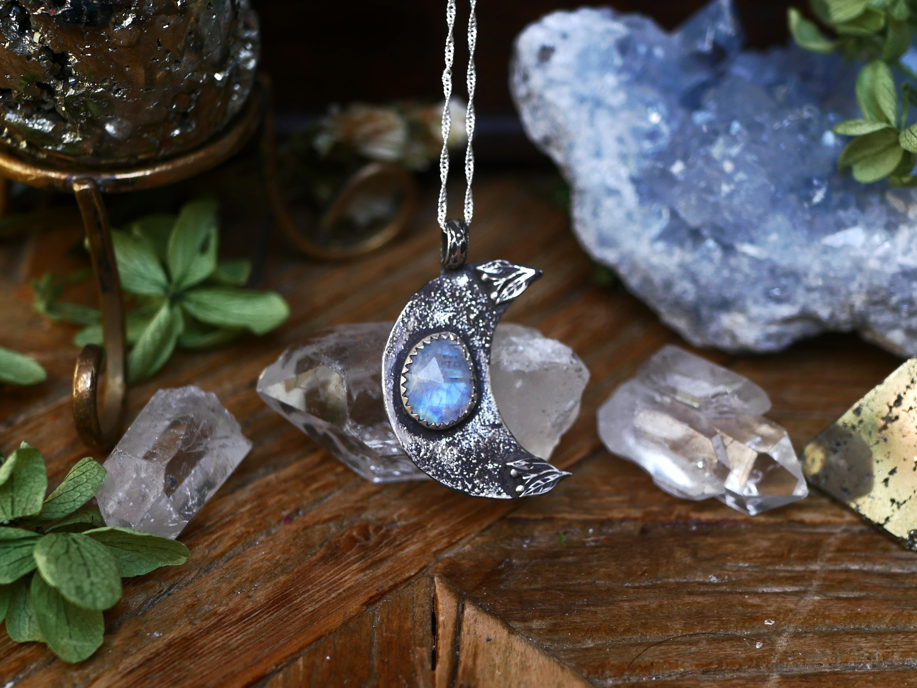 Collier Lune - Pierre de Lune - Argent 925