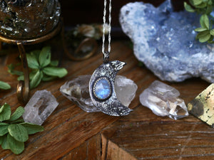 Collier Lune - Pierre de Lune - Argent 925