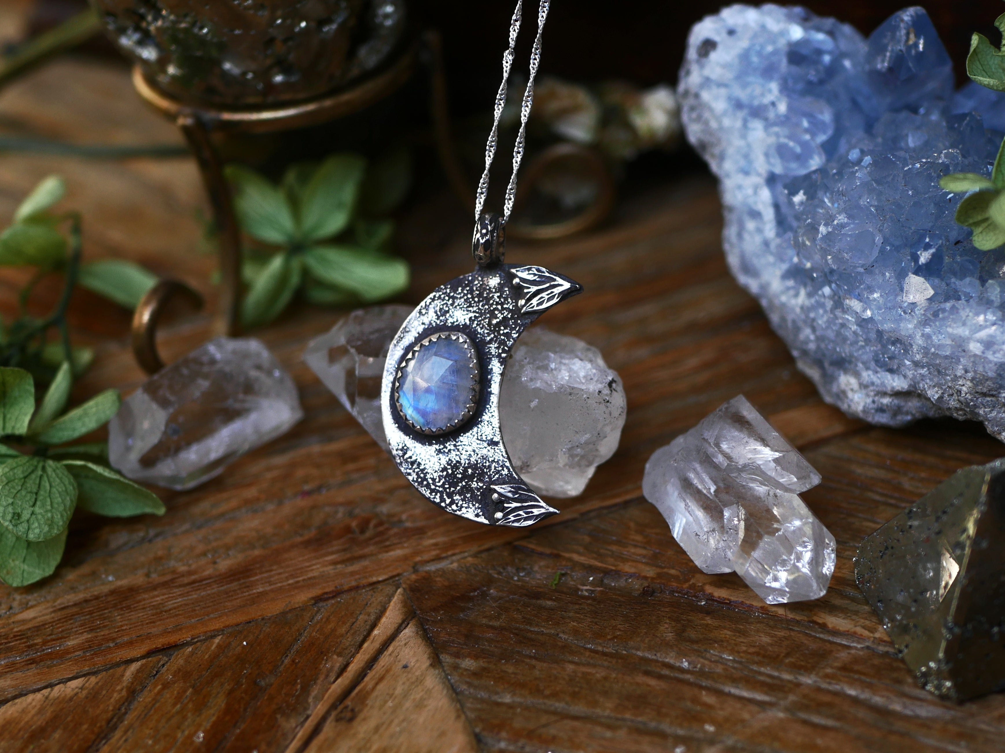 Collier Lune - Pierre de Lune - Argent 925