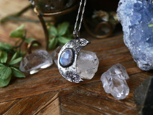 Collier Lune - Pierre de Lune - Argent 925