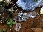Charger l&#39;image dans la galerie, Collier Lune - Aigue marine mousse - Argent 925
