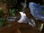 Charger l&#39;image dans la galerie, Collier Lune - Aigue marine mousse - Argent 925
