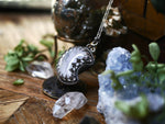 Charger l&#39;image dans la galerie, Collier Lune - Cristal de Roche - Argent 925
