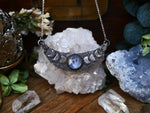 Charger l&#39;image dans la galerie, Collier Phases de Lune - Pierre de Lune - Argent 925
